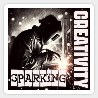 Sparking Creativity in Monochrome Mastery: Precision and Innovation in Welding Sticker